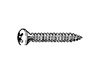 Cross Recessed Raised Countersunk Head Tapping Screw - Steel Zinc Plated