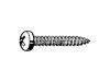 CROSS RECESSED PAN HEAD TAPPING SCREW Steel Zinc Plated 