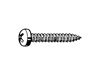 CROSS RECESSED PAN HEAD TAPPING SCREW Steel Zinc Plated, Black Passivated