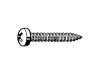 CROSS RECESSED PAN HEAD TAPPING SCREW Steel Zinc Plated
