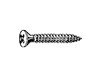 CROSS RECESSED RAISED COUNTERSUNK HEAD TAPPING SCREW Steel Zinc Plated