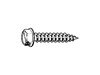 SLOTTED HEXAGON WASHER HEAD TAPPING SCREWS Steel Zinc Plated