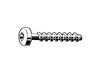 EJOT PT - TORX THREAD FORMING RAISED CHEESE HEAD SCREWS - Steel Zinc Plated