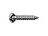 SLOTTED RAISED COUNTERSUNK HEAD TAPPING SCREWS Steel Nickel Plated