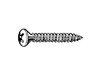 CROSS RECESSED RAISED COUNTERSUNK HEAD TAPPING SCREW Steel Zinc