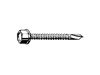 SELF-DRILLING HEXAGON HEAD SCREWS with COLLAR Steel Zinc Plated