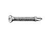  SELF-DRILLING TORX COUNTERSUNK HEAD SCREWS with WINGS Steel Zinc Plated