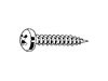 BA/PLUS - CROSS RECESS COUNTERSUNK SCREWS for CHIPBOARD Steel Zinc Plated