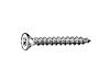 BA/PLUS - CROSS RECESS COUNTERSUNK SCREWS for CHIPBOARD Steel Zinc Plated